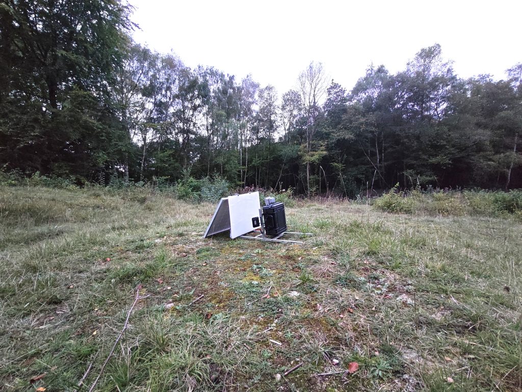 Camera moth trap operating on solar cells