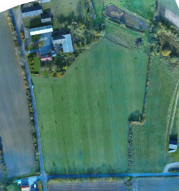 Orthophoto of field